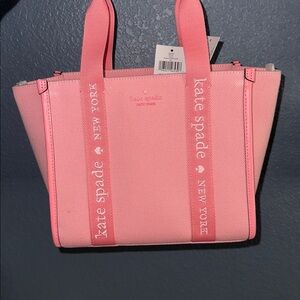Kate Spade Pink Canvas Tote